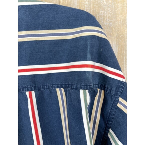 Vintage Chaps Ralph Lauren Men's Size XL Striped Short Sleeve Button Down *READ - Picture 10 of 11